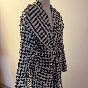 SHEIN Black and White Patterned Jacket